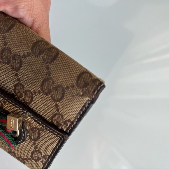 GUCCI MONOGRAM PRINCY COMPACT FRENCH FLAP WALLET - Picture 5 of 16